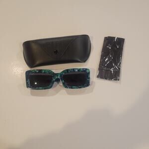 Diff INDY DE01-0582-GRP Womens Sunglasses Green Tortoise frame 51x23x140